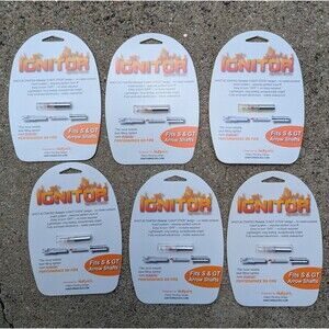 NuFletch IGNITOR Lighted Nock Red S & GT Shot Activated Archery Arrow 6 Pack NEW